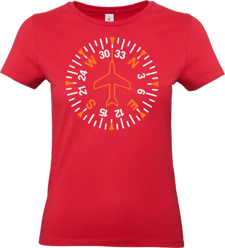 Heading Indicator Aeronautical Art Nº2 - pop culture, nerd, humor, parody, funnytee, joke, geek, funny slogan, funny quote, aeronaut, airplane, aviator, pilot, aviation, aeronautical - Standard T-Shirt (Women)