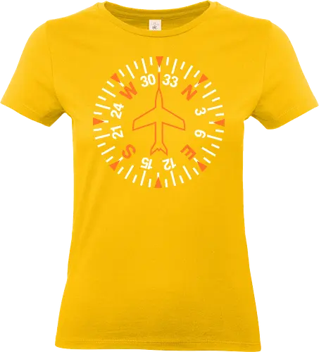 Heading Indicator Aeronautical Art Nº2 - pop culture, nerd, humor, parody, funnytee, joke, geek, funny slogan, funny quote, aeronaut, airplane, aviator, pilot, aviation, aeronautical - Standard T-Shirt (Women)