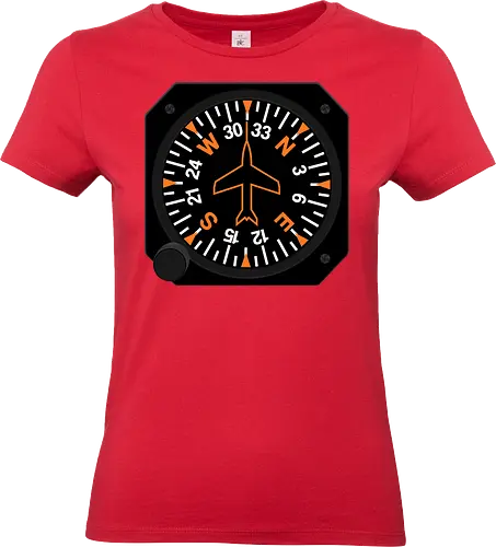 Heading Indicator Aeronautical Art - pop culture, nerd, humor, parody, funnytee, joke, geek, funny slogan, funny quote, aeronaut, airplane, aviator, pilot, aviation, aeronautical - Standard T-Shirt (Women)