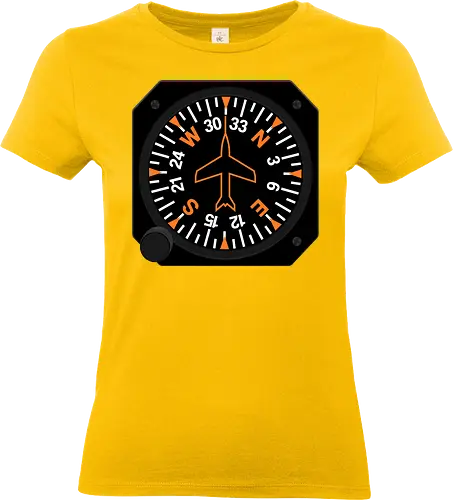 Heading Indicator Aeronautical Art - pop culture, nerd, humor, parody, funnytee, joke, geek, funny slogan, funny quote, aeronaut, airplane, aviator, pilot, aviation, aeronautical - Standard T-Shirt (Women)