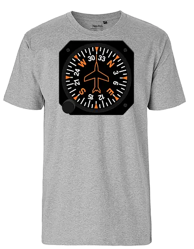 Heading Indicator Aeronautical Art - pop culture, nerd, humor, parody, funnytee, joke, geek, funny slogan, funny quote, aeronaut, airplane, aviator, pilot, aviation, aeronautical - Fairtrade T-Shirt