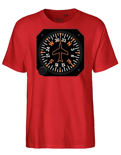 Heading Indicator Aeronautical Art - pop culture, nerd, humor, parody, funnytee, joke, geek, funny slogan, funny quote, aeronaut, airplane, aviator, pilot, aviation, aeronautical - Fairtrade T-Shirt