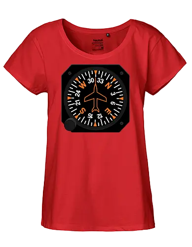 Heading Indicator Aeronautical Art - pop culture, nerd, humor, parody, funnytee, joke, geek, funny slogan, funny quote, aeronaut, airplane, aviator, pilot, aviation, aeronautical - Fairtrade Girl Shirt