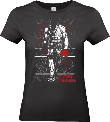 Mamoru Takamura - Hajime no Ippo - Kawaii, Anime, Manga, Tokyo, Angry, Japanese Art, Aesthetic, Manga Style, Zylixzen, Aggressive, Gamer, Otaku, Gift, Cool, Boxing, Sport - Standard T-Shirt (Women)
