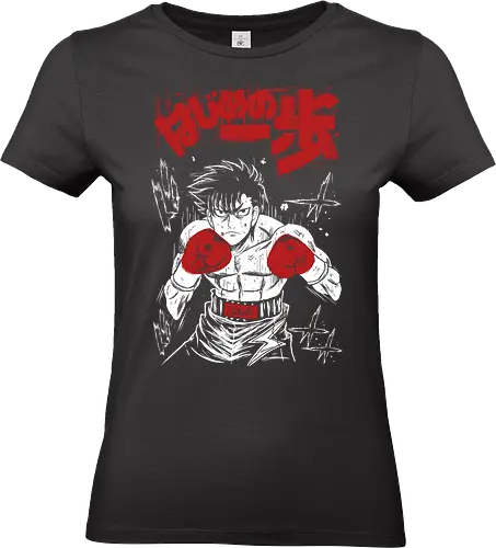 Takeshi Sendo - Hajime no Ippo - Kawaii, Anime, Manga, Tokyo, Angry, Japanese Art, Aesthetic, Manga Style, Zylixzen, Aggressive, Gamer, Otaku, Gift, Cool, Boxing, Sport - Standard T-Shirt (Women)