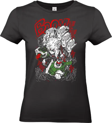 Katsuki Bakugo - Academia  - Kawaii, Anime, Manga, Tokyo, Angry, Japanese Art, Aesthetic, Manga Style, Zylixzen, Aggressive, Gamer, Otaku, Gift, Cool - Standard T-Shirt (Women)