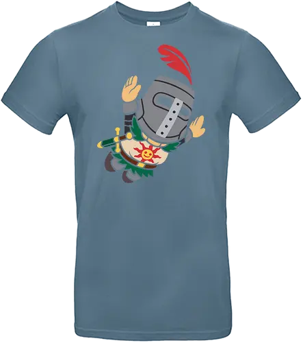 Praise the Sun! - Solaire of Astora, Soulslike, Praise the Sun, video game, gaming, fan art, t-shirt design, art print, FromSoftware, Soulsborne, Lord of Cinder, geek art, cute, minimalist, gamer gift - Standard T-Shirt