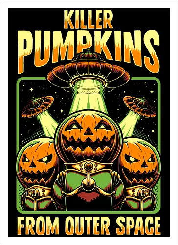 Halloween Pumpkin Space Movie