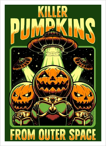 Halloween Pumpkin Space Movie