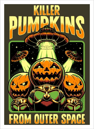 Halloween Pumpkin Space Movie
