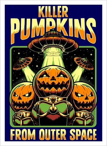 Halloween Pumpkin Space Movie