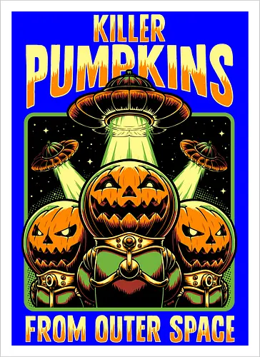 Halloween Pumpkin Space Movie