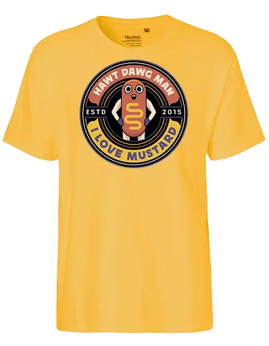 Hawt Dawg Man Emblem - Strange Life, butterfly, before the storm, Chloe, Max, rachel amber, arcadia bay, video game, gaming, gamer, rocky mountain record traders, the black lantern, true colors, alex chen, haven springs, double exposure, hawt dawg man - Fairtrade T-Shirt