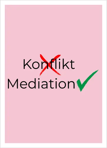 Konflikt nein Mediation ja