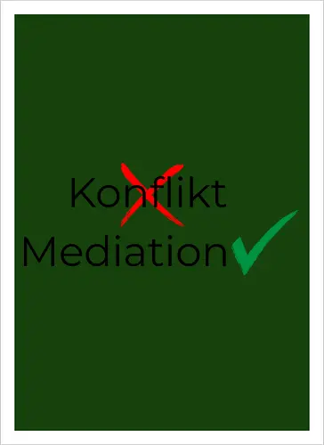 Konflikt nein Mediation ja