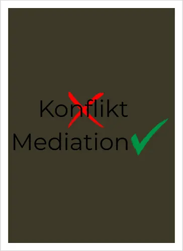 Konflikt nein Mediation ja