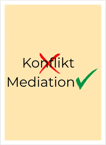 Konflikt nein Mediation ja