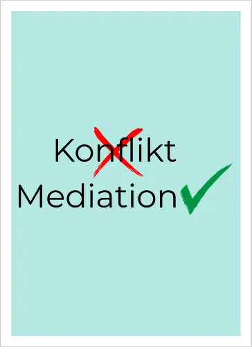 Konflikt nein Mediation ja
