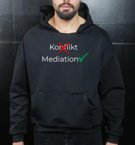 Konflikt nein Mediation ja Weiß
