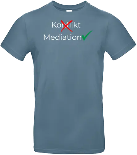 Konflikt nein Mediation ja Weiß - Standard T-Shirt