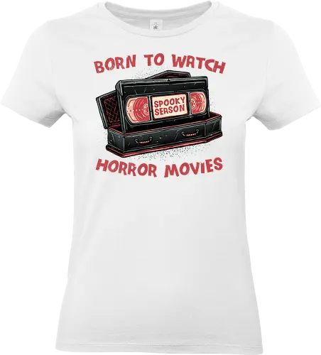 Spooky Season - Horror, video tape, retro, classic, vintage, videos, movies, horror movies, spooky - Standard T-Shirt (Women)