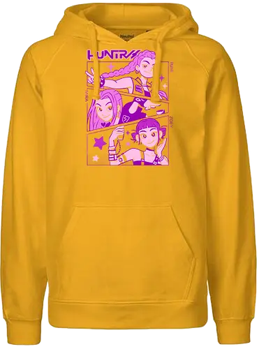 Huntress Squad - RWBY, Ice Queendom, anime, manga, Rumi, Mira, Zoey, fan art, t-shirt design, art print, pop culture, geek art, stylish, monochrome, anime girls, team RWBY, Rooster Teeth, Japanese animation - Fairtrade Hoodie