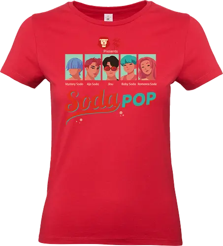  Soda Pop - SK8 the Infinity, SK8, Reki Kyan, Langa Hasegawa, Miya Chinen, Cherry Blossom, Shadow, anime, manga, retro, pop art, skate culture, fan art, t-shirt design, art print, nostalgic, geek art, anime fan gift - Standard T-Shirt (Women)