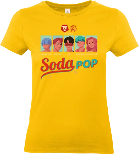  Soda Pop - SK8 the Infinity, SK8, Reki Kyan, Langa Hasegawa, Miya Chinen, Cherry Blossom, Shadow, anime, manga, retro, pop art, skate culture, fan art, t-shirt design, art print, nostalgic, geek art, anime fan gift - Standard T-Shirt (Women)