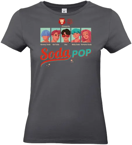  Soda Pop - SK8 the Infinity, SK8, Reki Kyan, Langa Hasegawa, Miya Chinen, Cherry Blossom, Shadow, anime, manga, retro, pop art, skate culture, fan art, t-shirt design, art print, nostalgic, geek art, anime fan gift - Standard T-Shirt (Women)