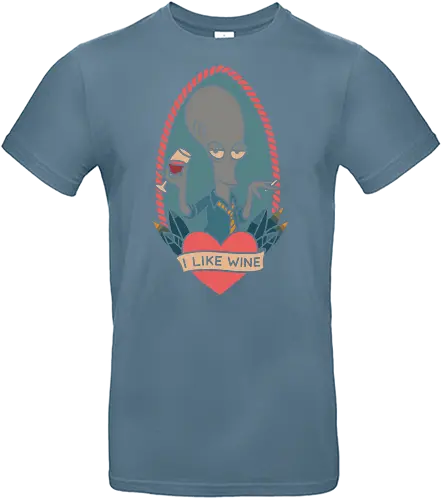 Wine O'Clock with Roger - Roger, American Dad, animated series, comedy, alien, wine, fan art, t-shirt design, art print, pop culture, geek art, sarcastic, retro, tattoo style, adult cartoon, humor, funny - Standard T-Shirt