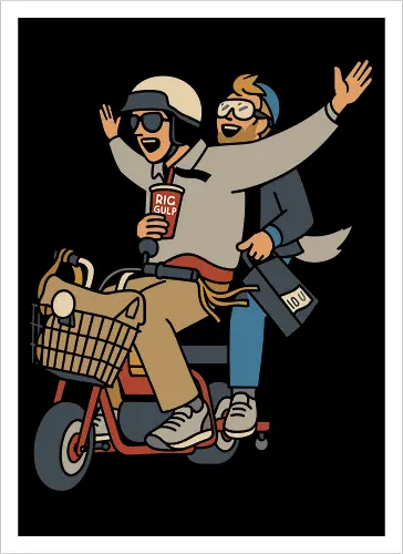 On a Moped for a Good Time