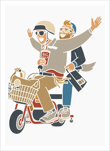 On a Moped for a Good Time