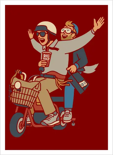 On a Moped for a Good Time