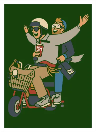 On a Moped for a Good Time