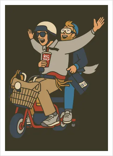 On a Moped for a Good Time