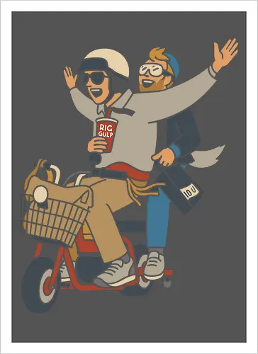 On a Moped for a Good Time