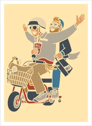 On a Moped for a Good Time