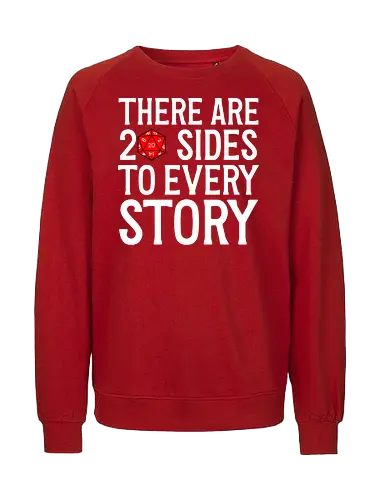 D20 Side Story - D20, Pen and Paper, Rpllenspiel, Pen & Paper, Pathfinder, Brettspiel, Würfel, Fantasy, Abenteuer, RPG, Quest, Nerd, Dungeon Master, Tabletop - Fairtrade Sweatshirt
