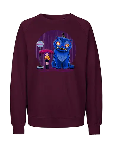 Cat in the Rain - My Neighbour Totoro, Anime, famous anime, Kpop Demon Hunters - Fairtrade Sweatshirt