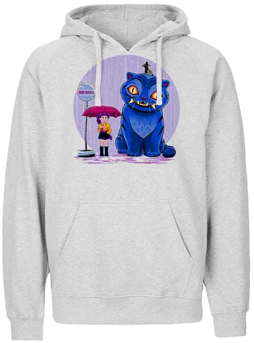 Cat in the Rain - My Neighbour Totoro, Anime, famous anime, Kpop Demon Hunters - Fairtrade Hoodie