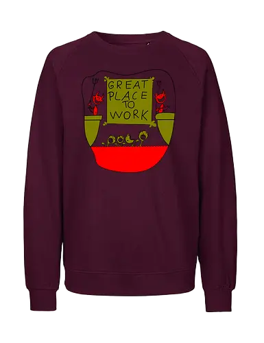 Great place to work - arbeit, zeitarbeit, IT - Fairtrade Sweatshirt