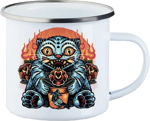 Blue Tiger Red Flame