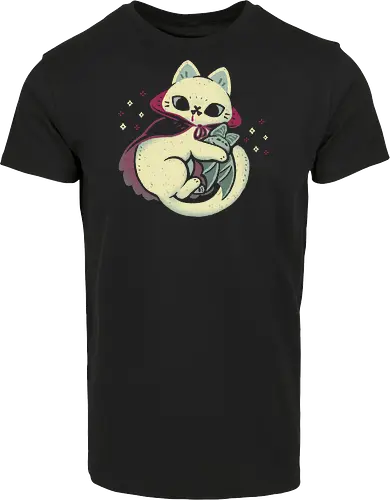 Cute Vampire Cat bites Bat