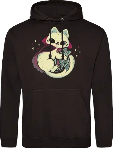 Cute Vampire Cat bites Bat