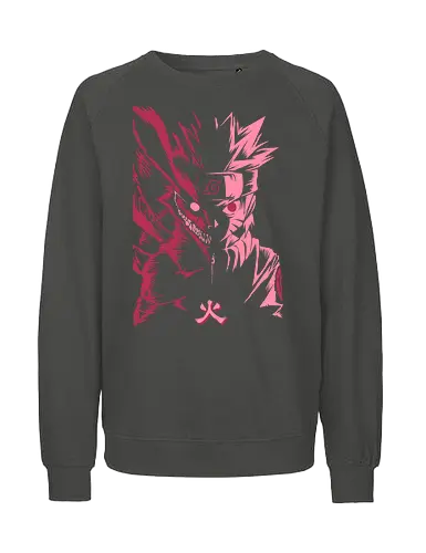 The Child of the Prophecy - uzumaki, itachi, uzumaki naruto, sasuke, uchiha, kurama, sharingan, anime, kyuubi, naruto shippuden, naruto and kurama, akatsuki, ninja, manga - Fairtrade Sweatshirt