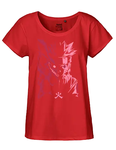 The Child of the Prophecy - uzumaki, itachi, uzumaki naruto, sasuke, uchiha, kurama, sharingan, anime, kyuubi, naruto shippuden, naruto and kurama, akatsuki, ninja, manga - Fairtrade Girl Shirt