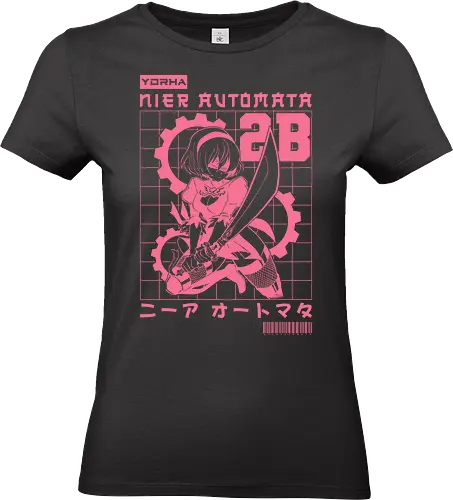 2B - 2b, android, automata, game, katana, nier automata, sword, warrior, weapon, yorha, yorha 2b, waifu, 9s - Standard T-Shirt (Women)
