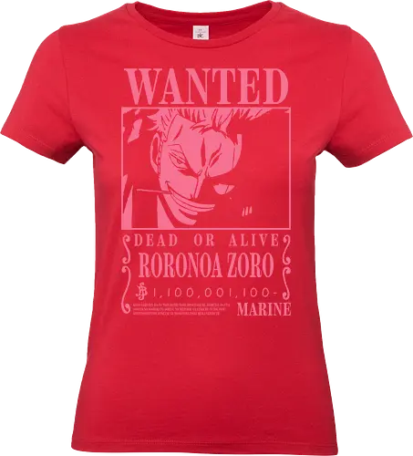 Wanted - zoro wanted, zoro, anime, haki, santoryu, samurai, katana, roronoa zoro, luffy anime, one piece anime, manga, haki, yonko, pirate hunter, wano, japanese - Standard T-Shirt (Women)