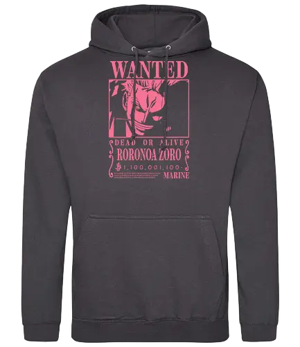 Wanted - zoro wanted, zoro, anime, haki, santoryu, samurai, katana, roronoa zoro, luffy anime, one piece anime, manga, haki, yonko, pirate hunter, wano, japanese - Standard Hoodie
