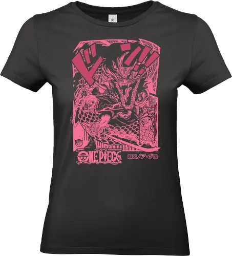 Dragon Fight - pirate hunter, wano, japanese, haki, santoryu, samurai, katana, dragon, zoro, roronoa zoro, luffy anime, one piece anime, anime, manga, haki, kaido, yonko - Standard T-Shirt (Women)